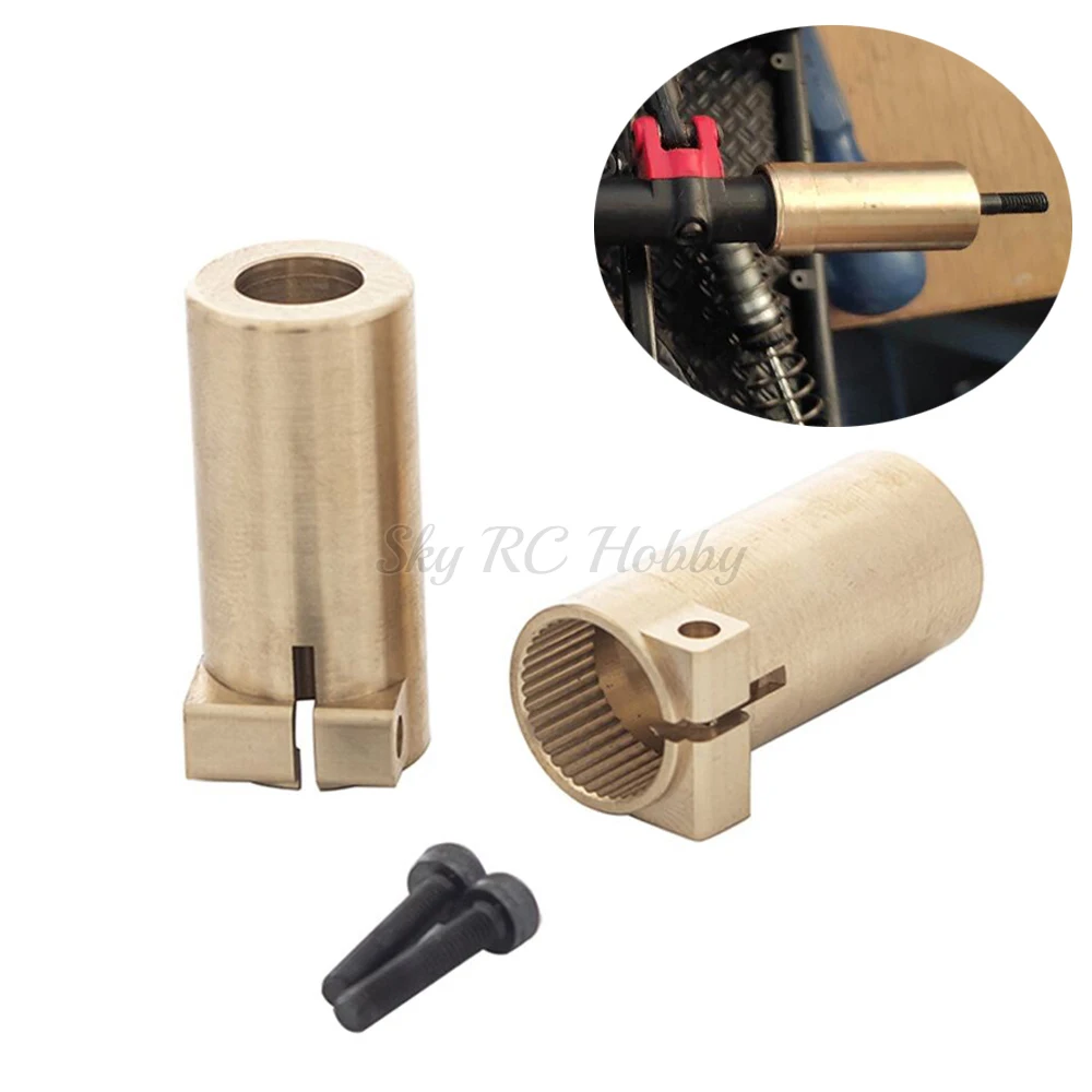 

1 пара, адаптер для задней оси, латунный противовес, задняя крышка, Балансирующий вес для AXIAL SCX10II 90046, детали для радиоуправляемых гусеничных ...