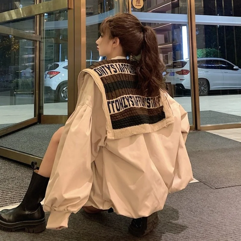 Женская хлопковая куртка с воротником-лодочкой свободного покроя | одежда