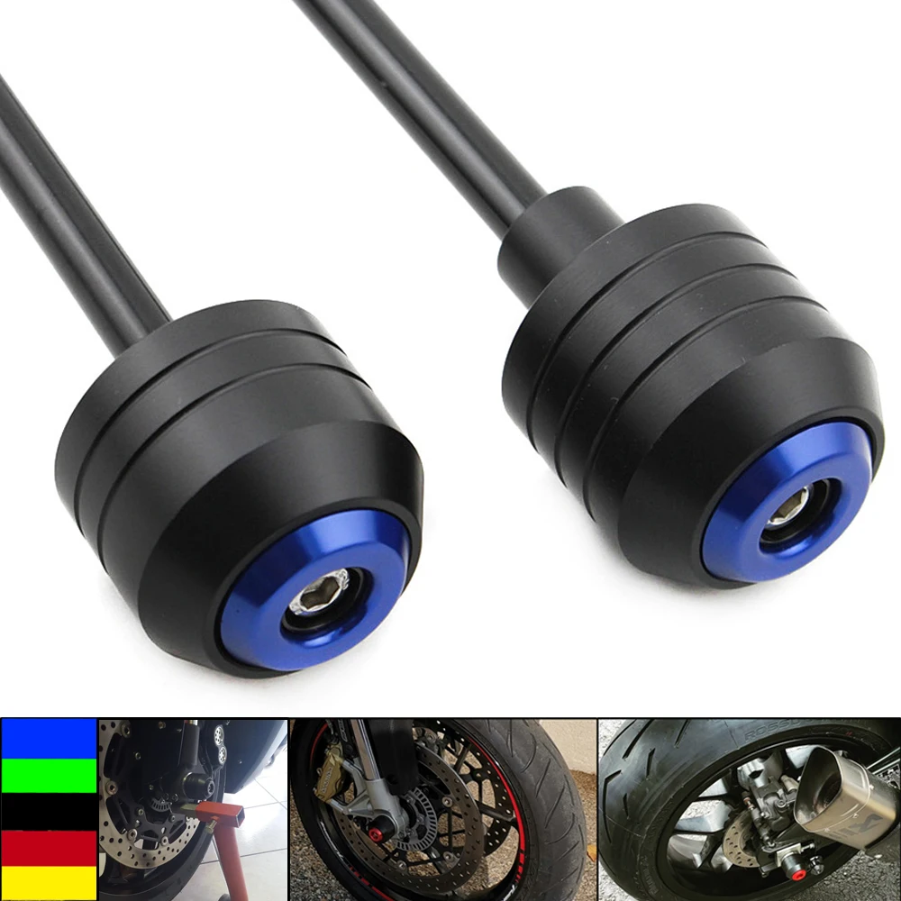 

For BMW S1000XR 2015 2016 2017 2018 2019 2020 Front Rear Wheel Slider Fork Axle Crash Protector Pad Swing Arm Guard POM NEW