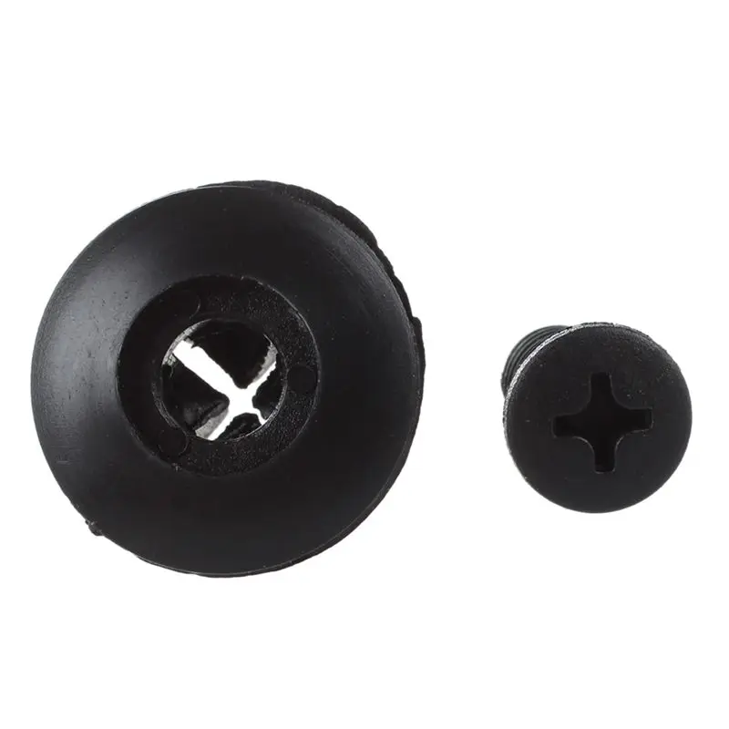 

20 Pcs 8mm Hole Push in Expanding Screw Panel Clips Plastic Rivet Black