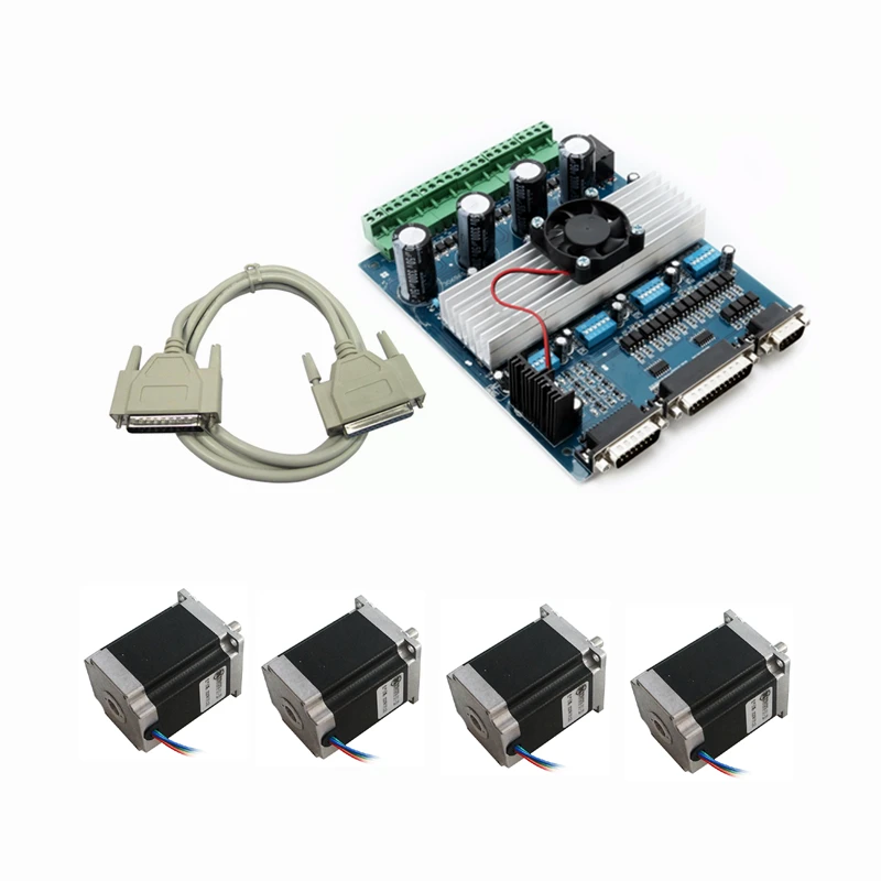 Числового программного управления TB6560 4 оси драйвер шагового двигателя mach3 ЧПУ