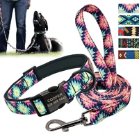 personalized dog collar leash custom puppy pet collar pitbull collars pet product small dog collar for small medium large dog
