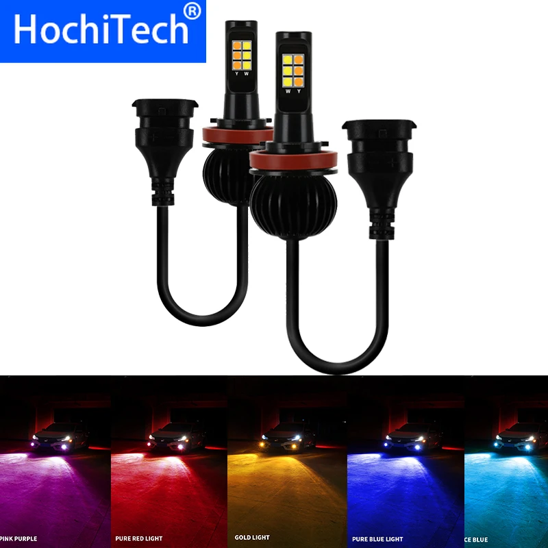 

2 шт. H8 H11 881 880 Светодиодная лампа HB4 Led HB3 9006 9005 H27 H3 H1 противотуманный светильник s 6000LM дневной ходовой автомобильный светильник