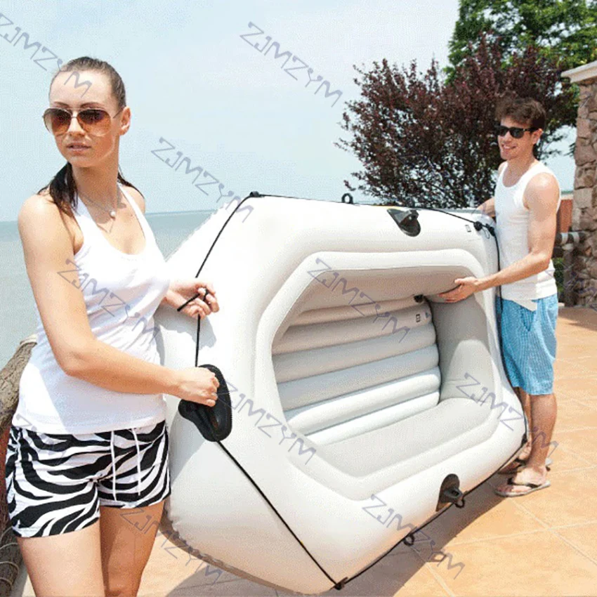 Надувная лодка-Каяк лодка для рыбалки гребли из ПВХ плот максимальная нагрузка 185