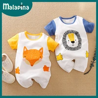 malapina 2020 summer newborn baby boy girls romper clothes dinosaur onesie jumpsuit infant cotton outfit baby toddler costume