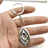 sexy metal carving personalize to attract gifts to hang the female genital key chain female genital gift jewelry car key chain