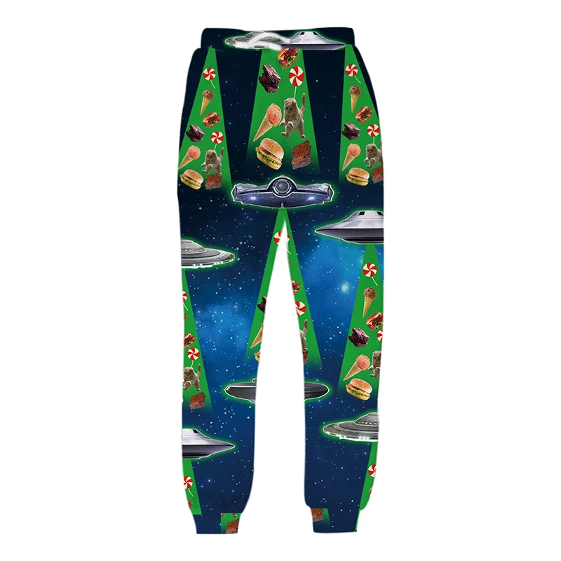 Штаны для бега унисекс с 3D принтом повседневные штаны в стиле хип-хоп уличная