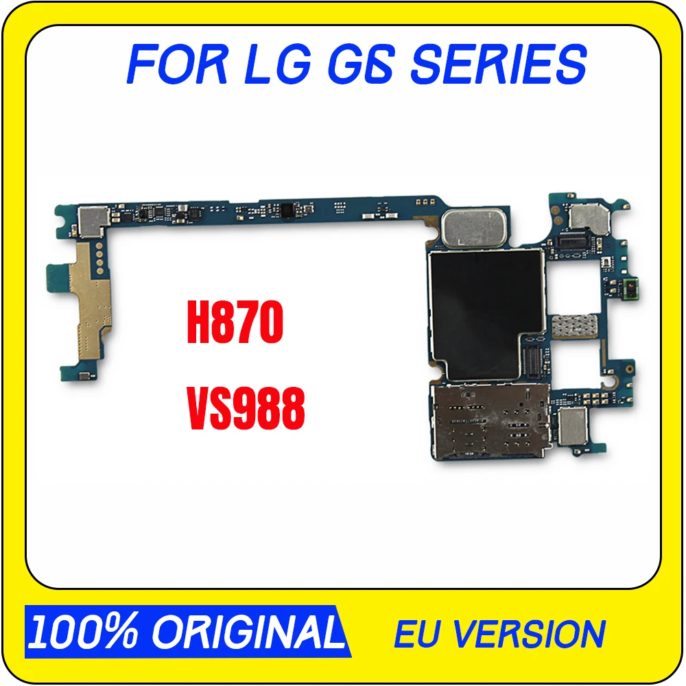 100% Оригинальные разблокированные рабочие для LG G6 LS988 H870 Материнская плата Тест