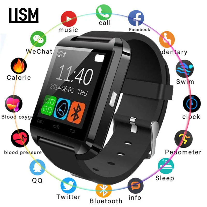 Новая мода U8 Bluetooth Смарт-часы для мужчин и женщин для samsung для huawei для htc для LG для Xiao mi Android Phone смартфонов