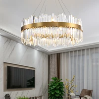 Nordic post modern minimalist creative atmosphere design dining room bedroom lamps luxury crystal living room chandelier
