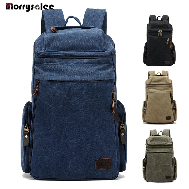 Мужской холщовый рюкзак с мягкой ручкой на молнии | Багаж и сумки