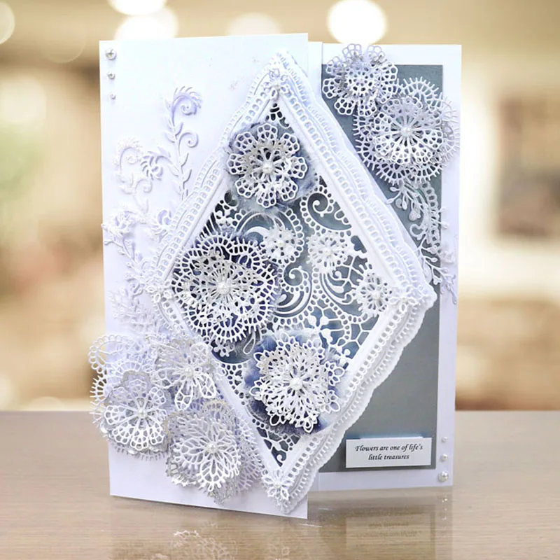 Нерегулярный Рисунок Круг квадратный фон металлические режущие штампы трафарет