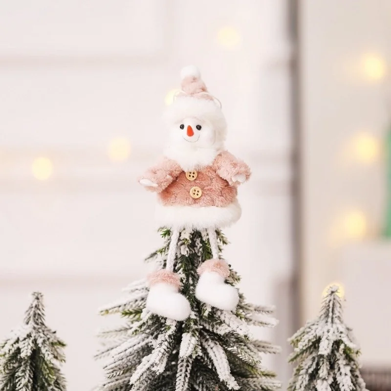 Snowman Рождественская плюшевая кукла, украшение, рождественская елка, подвесные украшения для дома, новогодняя Детская Подарочная игрушка - Цвет: Snowman