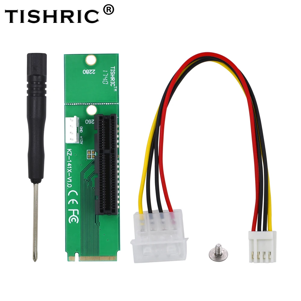 

50 шт. TISHRIC NGFF M2 M.2 к PCI-E 4x 1x слот PCIE карта расширения PCI E адаптер усилитель для майнера BTC