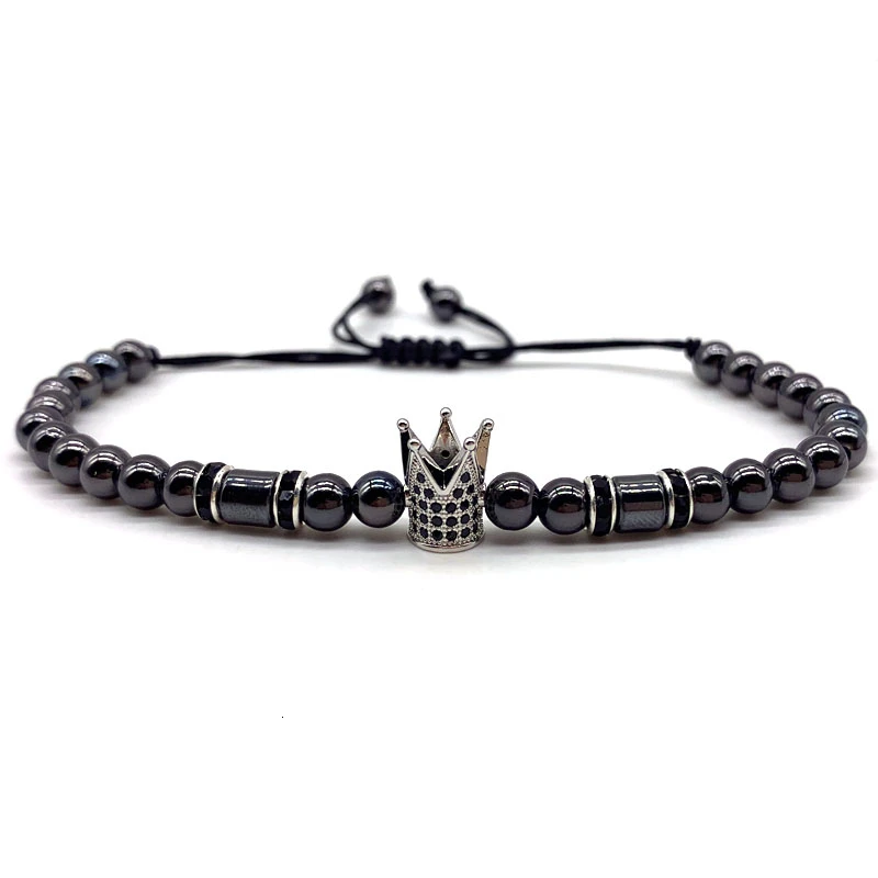 Мода 2020 Корона Регулируемый браслет для мужчин женщин темперамент