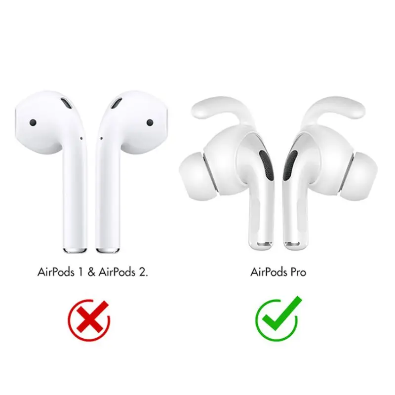 Мягкие силиконовые наушники-вкладыши с крышкой ушной крючок крыльями для Airpods Pro