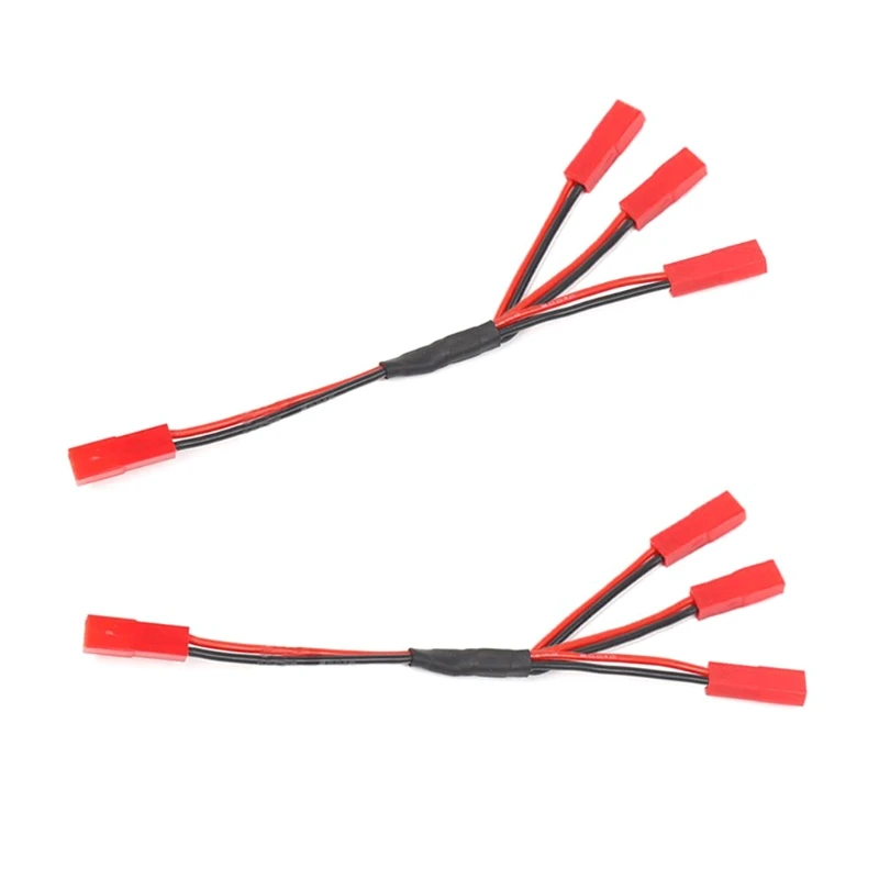 

ESC Power Supply JST Female Connector Y Cable Diverting Stream Line for TRX4 1/10 RC Rock Crawler Car Modified Accessories Parts