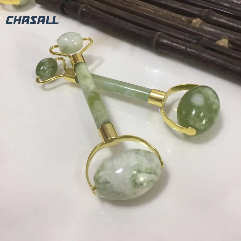 Chasall роллер для массажа лица натуральный природный камень Прямая доставка шеи