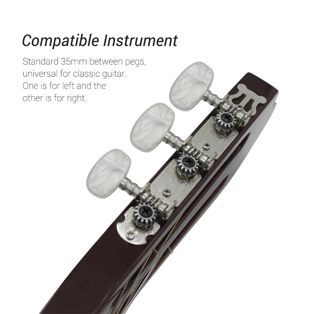 2pcs Classical Guitar Machine Heads Knobs String Tuning Pegs Tuners Keys Accessories | Спорт и развлечения
