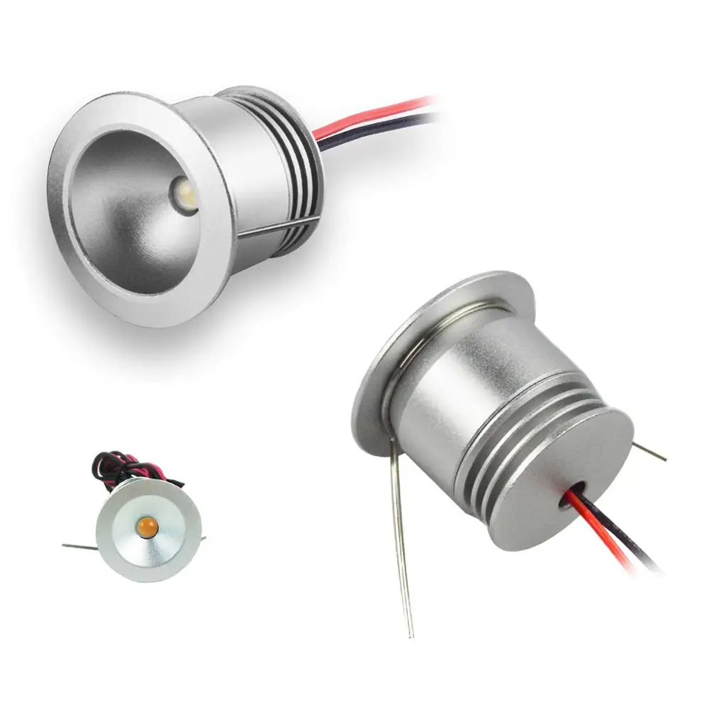 9 шт. светодиодный светильник 1 Вт IP65 Водонепроницаемый Встраиваемый точечный DC12V