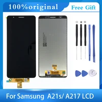 6 5original touch screen display for samsung a217 a21s 2020 lcd replacement with frame lcd touch display for samsung a217