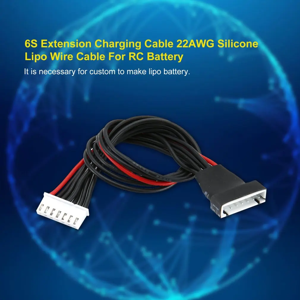6S Extension Charging Cable 22AWG Silicone Lipo Balance Wire Line Male Female For RC Battery B6 Adapt | Игрушки и хобби