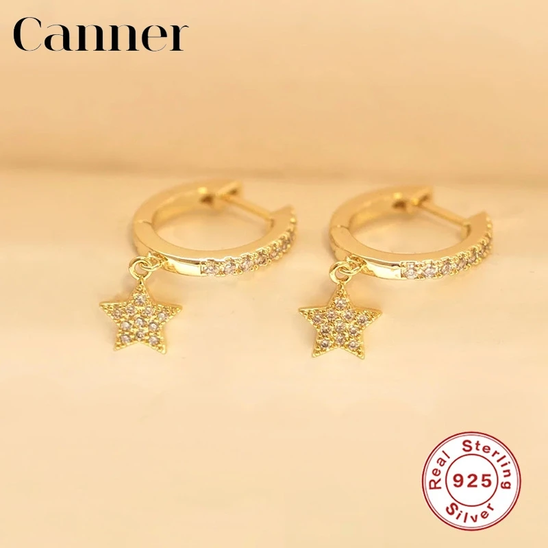 Женские серьги-гвоздики Star Charm серебро 925 пробы золотой серебряный цвет подарок