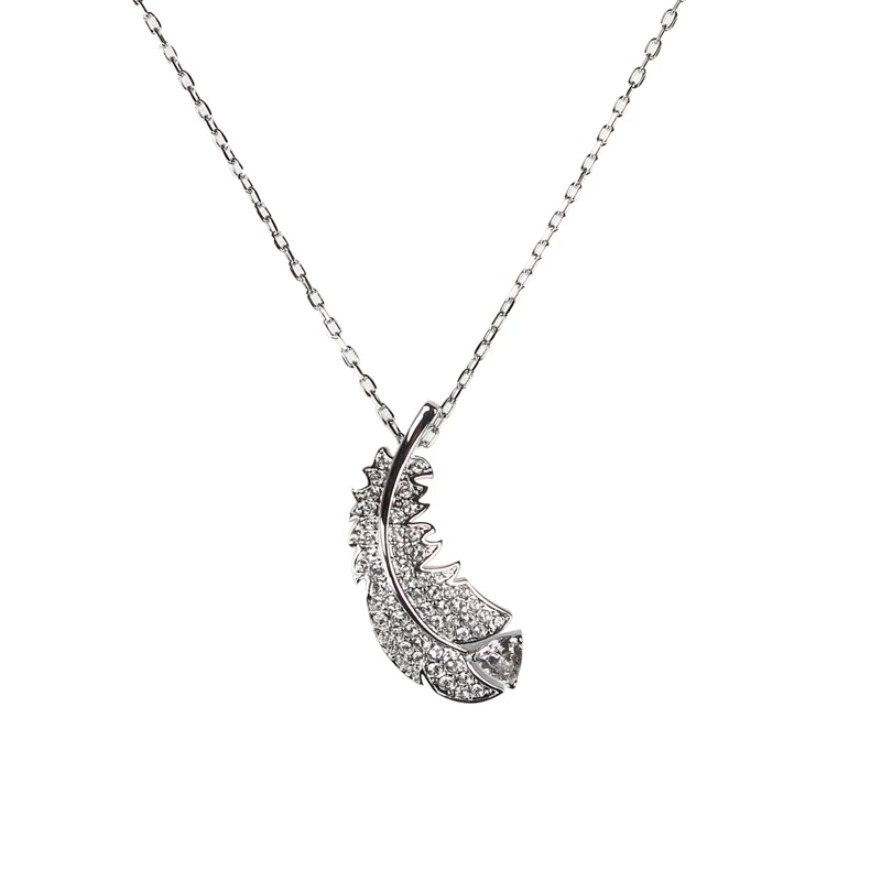 Swarovski знаковые с покрытием кулон в виде лебедя 5204134/5204133/5279421/5272364/5347329/5194826/5215038 - Окраска металла: Silver5482914