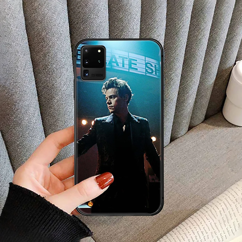 

Harry Styles Phone case cover for For SamSung Galaxy S Note 7 8 9 10 20 Uitra Plus E Lite black black bumper 3D waterproof soft