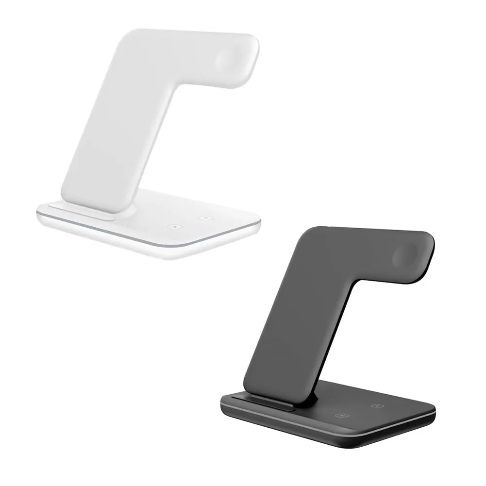 

Wireless Charger Stand 15W 3 In 1 Qi Fast Charging Station For Apple Watch IWatch 6 5 4 IPhone 12 11 XS XR X 8 AirPods Pro