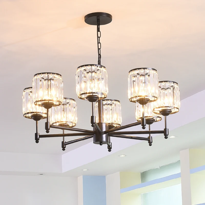 Luxury Crystal chandelier for Living Room Classic Crystal Chandelier Light Fixtures Bedroom Gold Lamp LED Crystal Lamp Ceiling
