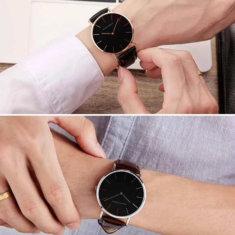 Часы Hannah Martin Мужские кварцевые деловые модные брендовые Роскошные