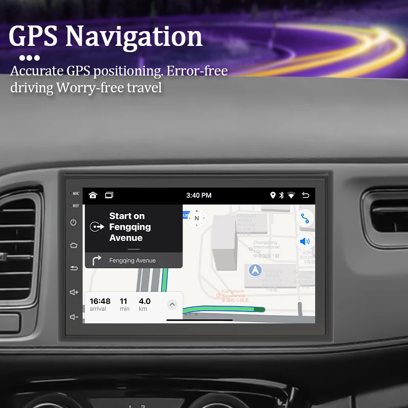 Автомагнитола 2 Din на Android мультимедийный видеоплеер с Bluetooth GPS картой