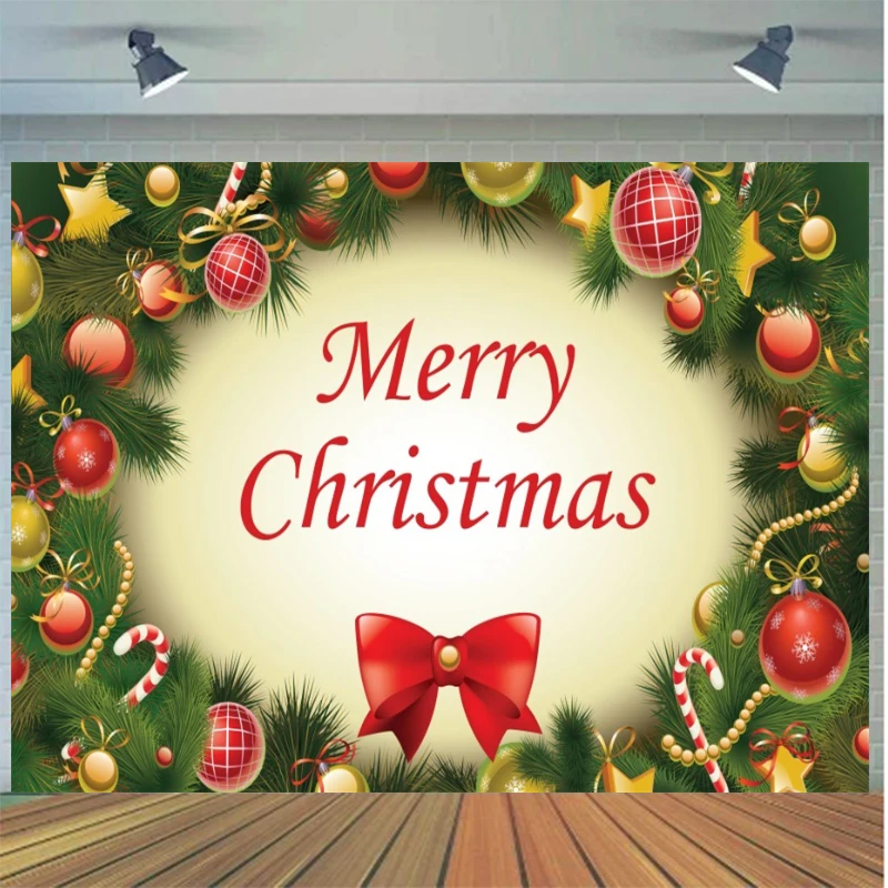 

Photography Background Backdrop Merry Christmas Event Party Decoration Banner Photocall Photo Shoot Photographic Studio