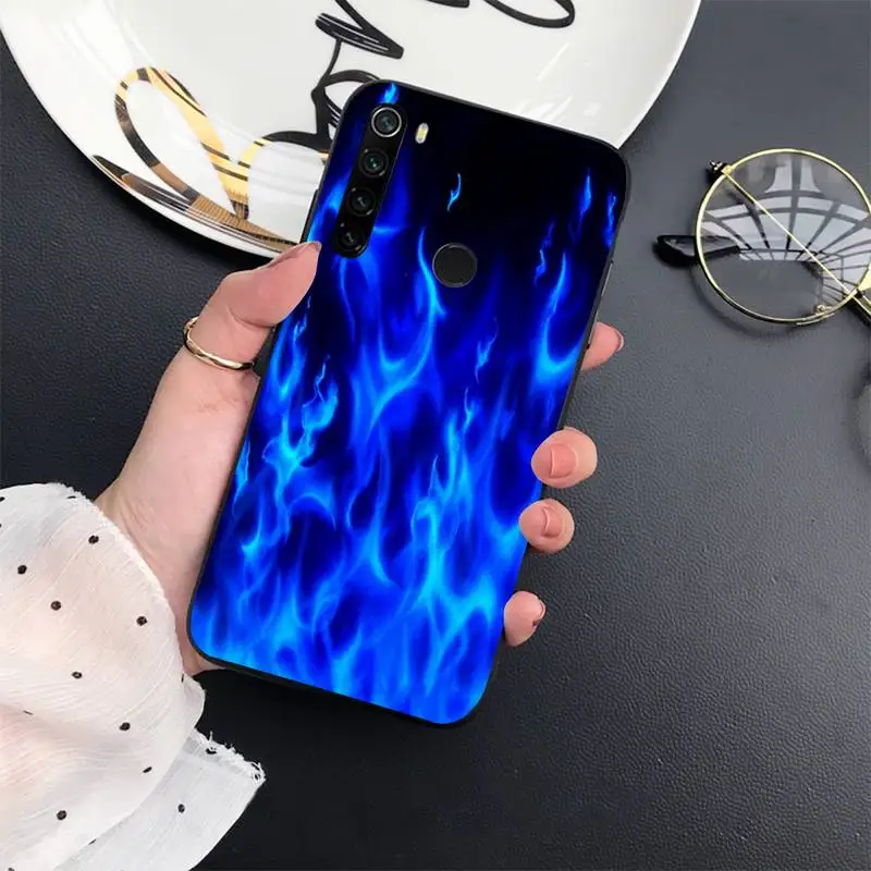 

fire red blue pattern article Phone Case For Xiaomi Redmi 7 8 9t a3Pro 9se k20 mi8 max3 lite 9 note 9s 10 pro