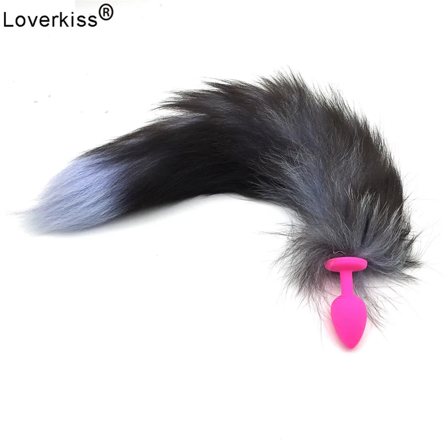 Силиконовая Анальная пробка хвост женский анальный фаллоимитатор сексуальный