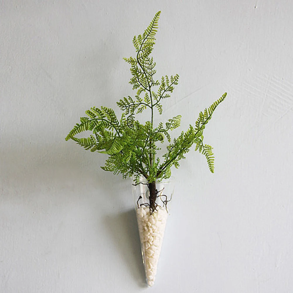 Новая прозрачная стеклянная настенная ваза настенный подвесной растительный