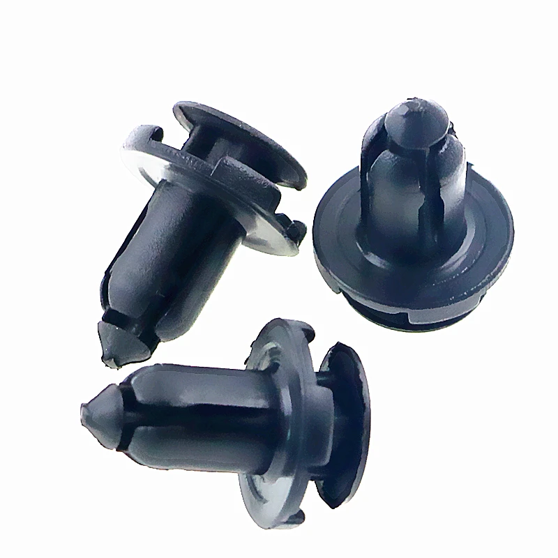 50Pcs Black Plastic Rivet FastenerYT-114 Car Styling Bumper Fender Push Type Fascia Retainer Clips Part floor | Автомобили и