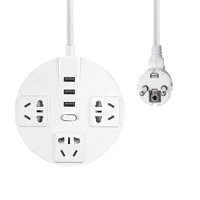 Умный USB Мощность полосы 3/4AC розетки Порты стены Зарядное устройство адаптер