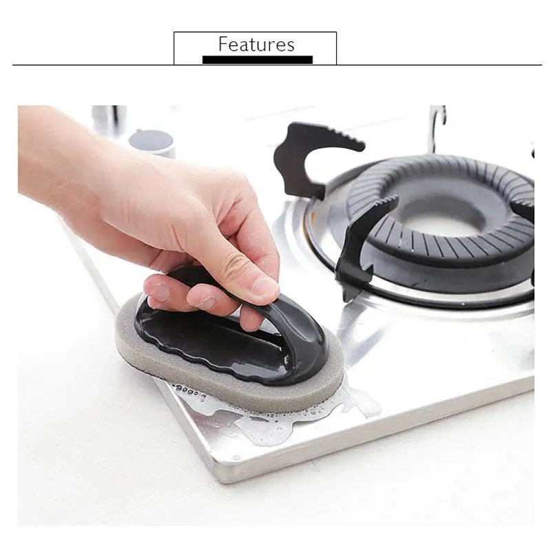 

1pcs Brush Sponge Strong Decontamination Bath Tiles Brush Strong Decontamination Bath Brush Home Kitchen Cleaning Tools New