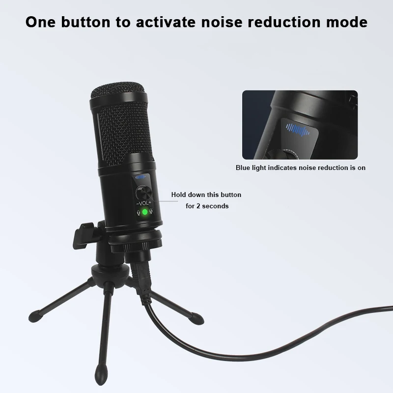 usb condenser microphone professional recording pc microphone with adjustable stand for karaoke video gaming streaming mikrofon free global shipping