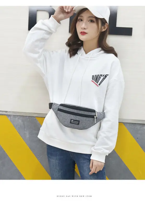 2021 Мужская Женская поясная сумка водонепроницаемый карман для мобильного