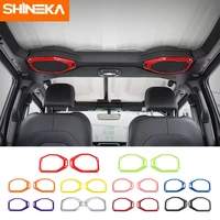 shineka interior accessories for jeep gladiator jt 2018 car roof speaker decoration cover stickers for jeep wrangler jl 2018