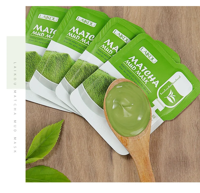 LAIKOU Matcha зеленая грязевая маска для лица глубокое очищение увлажняющее масло