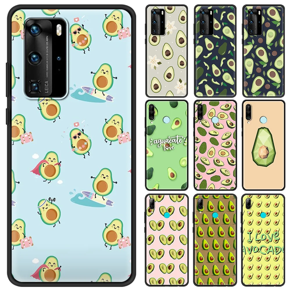 

Avocado Smartphone Accessories Cover Case for P30 P20 Pro P10 P40 Lite Plus P Smart Z 2021 Luxury Soft Shell