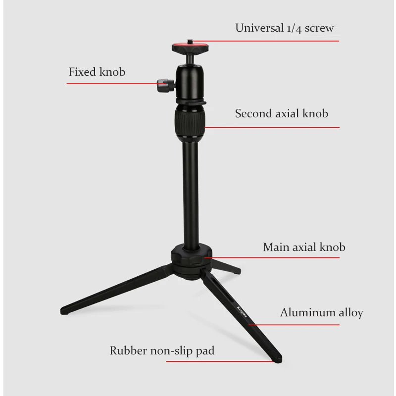 Алюминиевый раздвижной портативный Настольный DSLR SLR смартфон GoPro камера Vlog