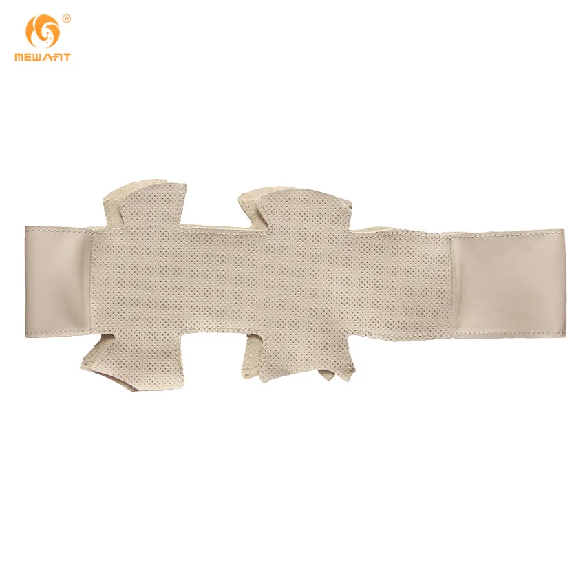 MEWANT Beige Genuine Leather Car Steering Wheel Cover for Nissan Teana 2003-2008 Old Renualt Samsung SM5 Accessories | Автомобили и
