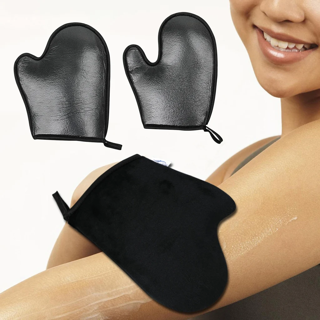 

Double Sided Reusable Tan Self Tanning Mitt with Thumb Applicator Gloves