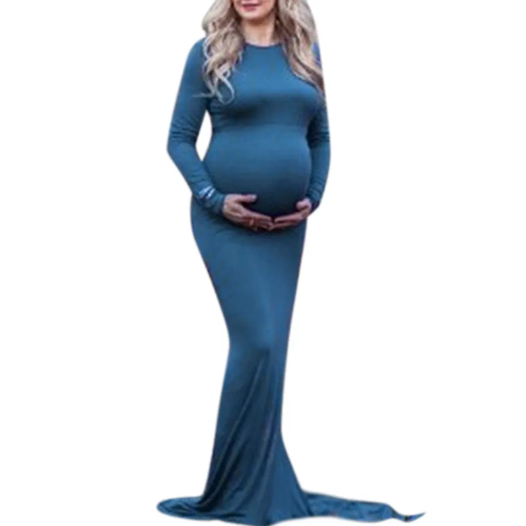 Платья для беременных реквизит фотосессии Платье кормящих элегантное женщин с