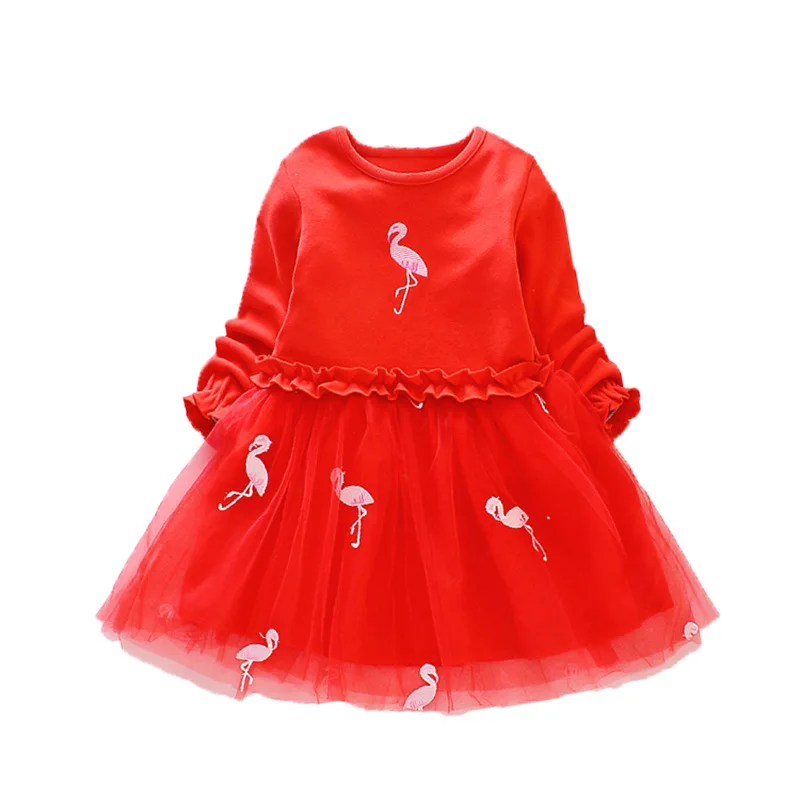 2021 Winter Kids Dresses For Girls Long Sleeve Children Clothing Swan Tutu Casual Wear Princess Party Dress Costumes Coat | Детская
